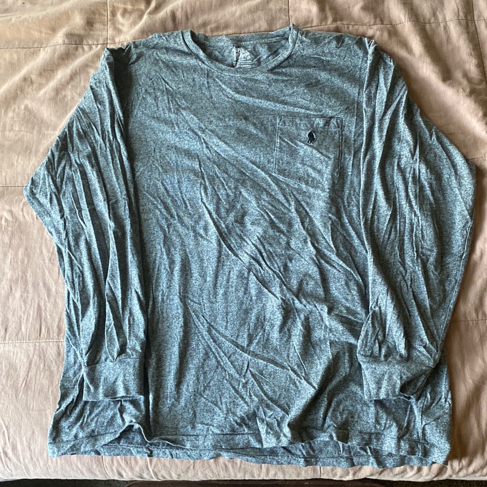Mens XL long sleeve pocket tee